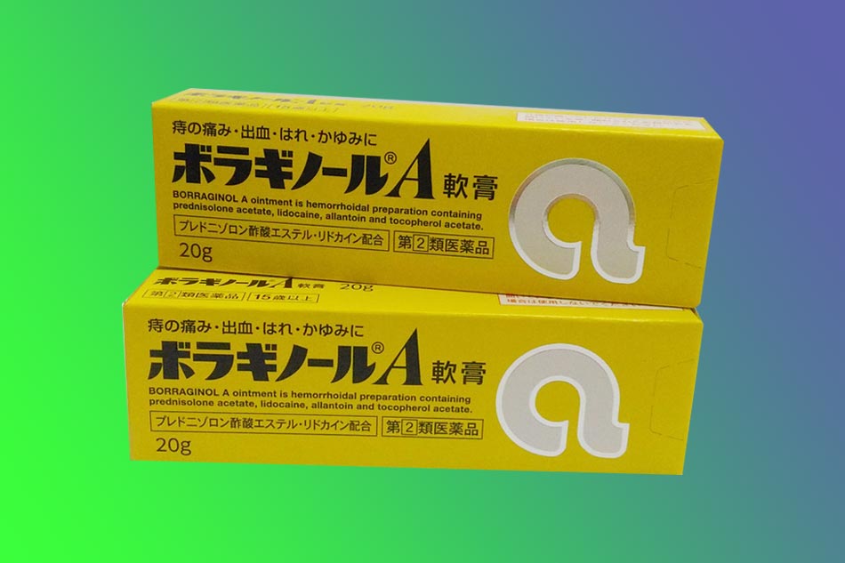 Hình ảnh hộp Thuốc Bôi Trĩ chữ A của Nhật 